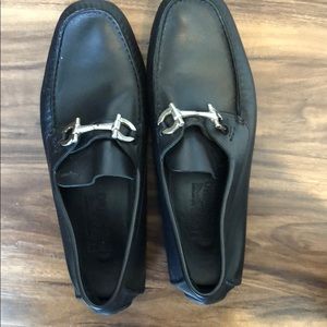 Ferragamo black driving loafers